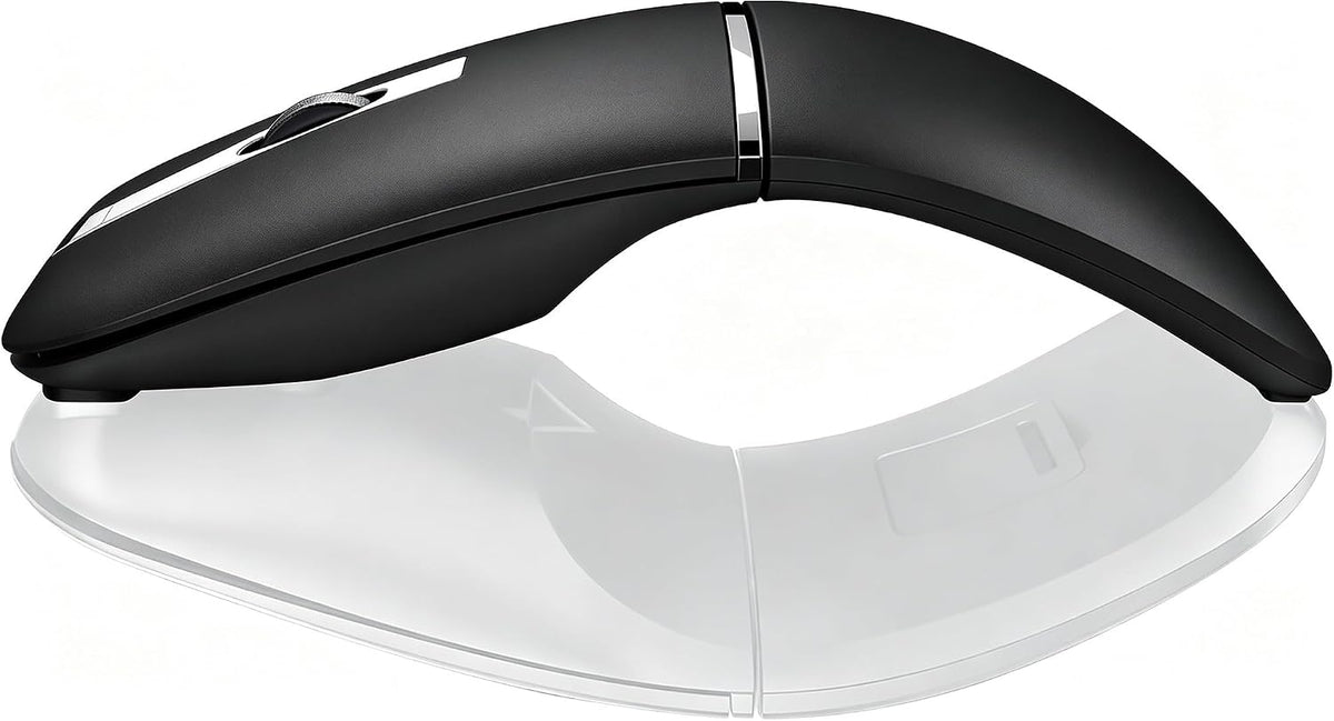 Ratón de viaje Bluetooth Arc - Modo dual inalámbrico BT y USB, reca...