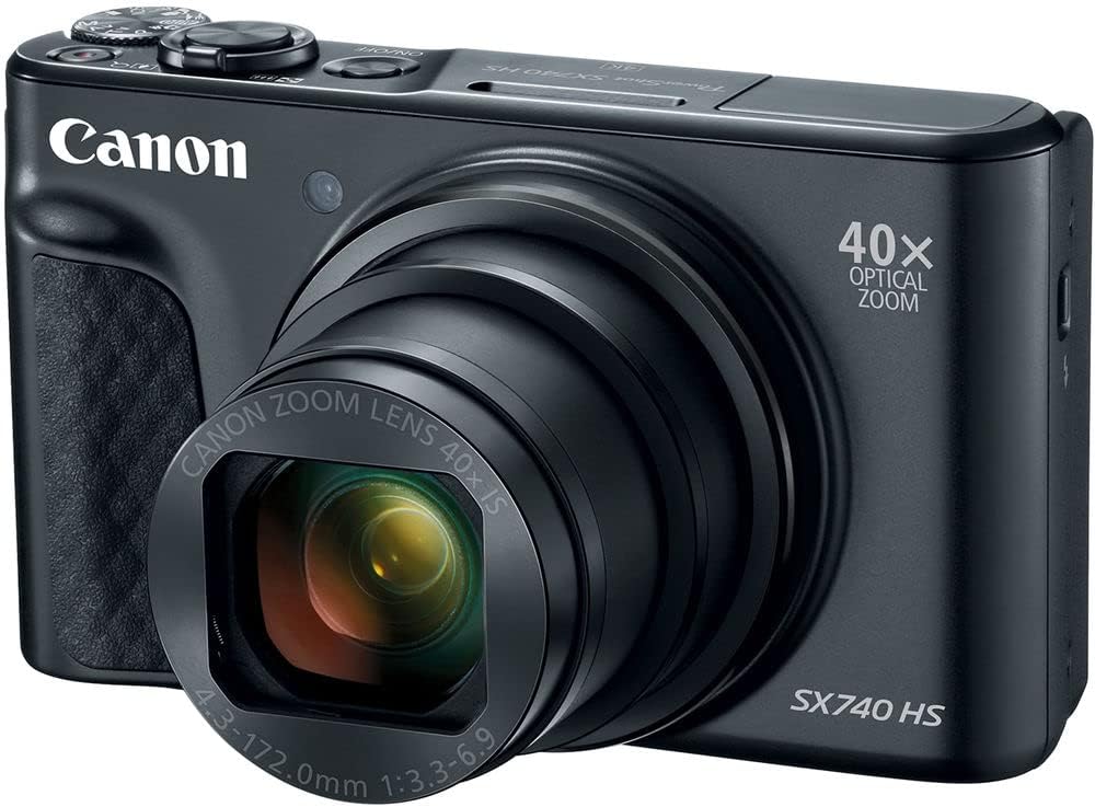 Canon Paquete de cámara digital PowerShot SX740 HS 20.3MP | Apuntar...