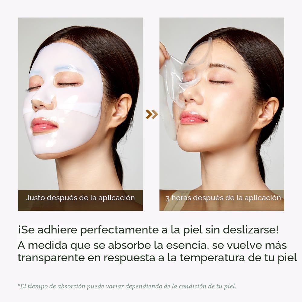 mixsoon Mascarilla de hidrogel de colágeno de frijoles, hidratación...