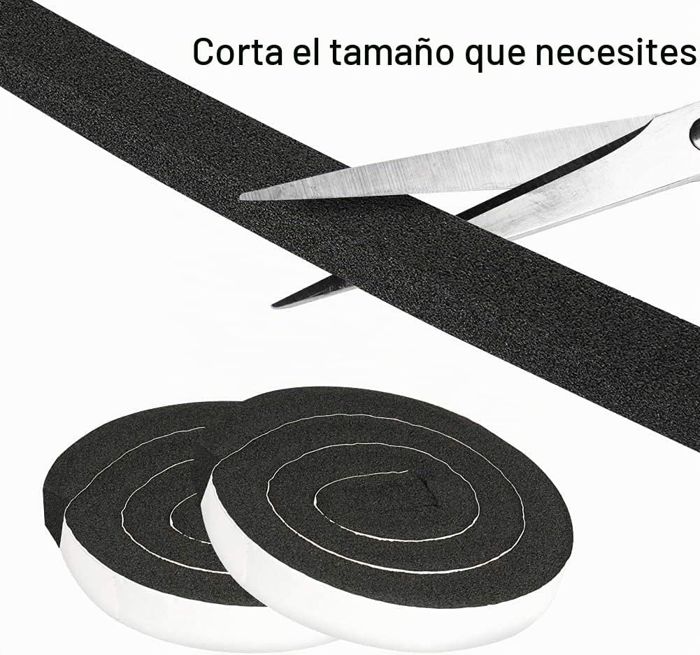 YIJUHOU 2 rollos de cinta de espuma de celda abierta de 1.18 x 1 pu...