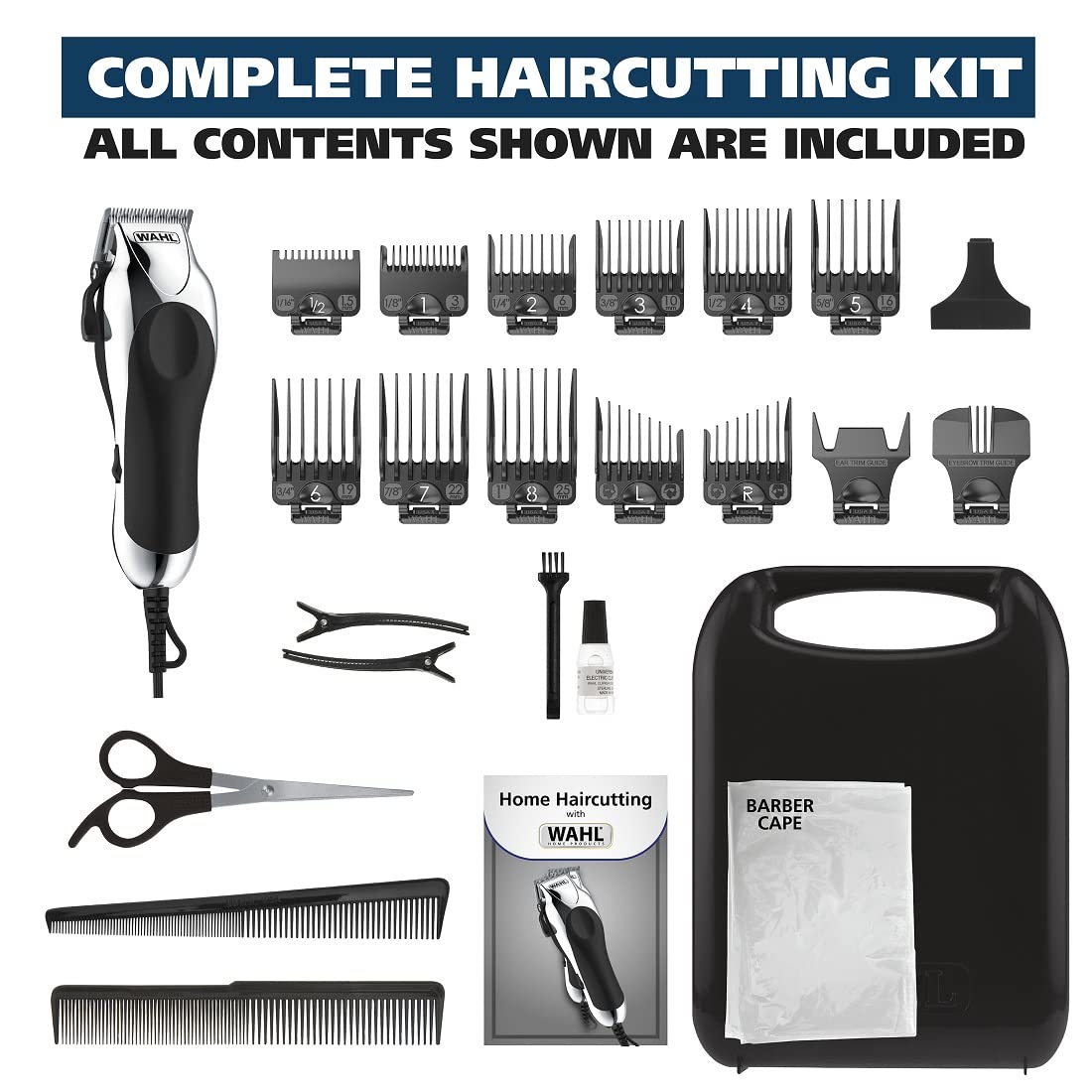 Set para cortar el cabello Chrome Pro n.° 79524-2501 (24 accesorios...