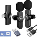 Aisizon Micrófono Lavalier Inalámbrico para iPhone7-14, Micrófono I...