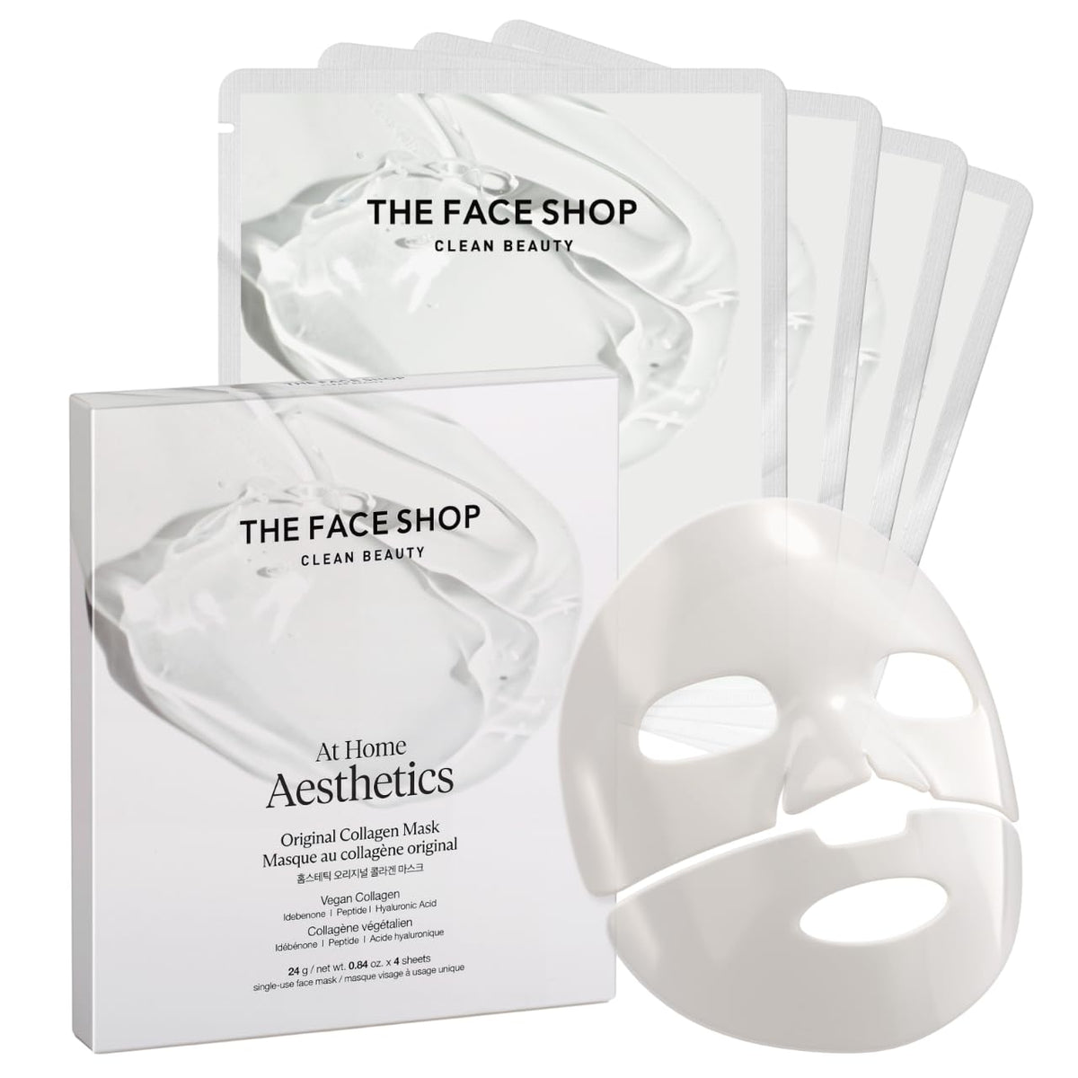 The Face Shop Máscara de colágeno original, mascarilla de hidrogel,...