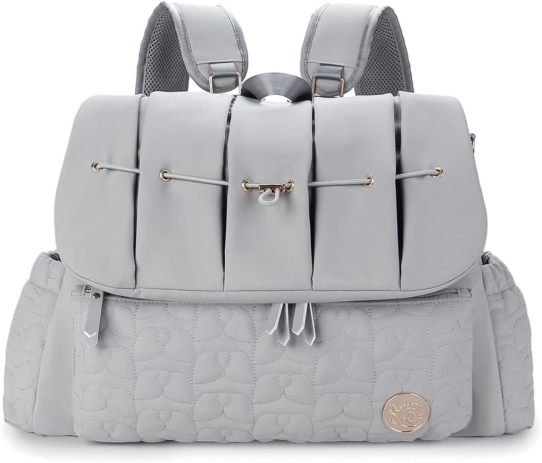 Lmbabter Mochila para Pañales Convertible Bolsa Mensajero Mochila d...
