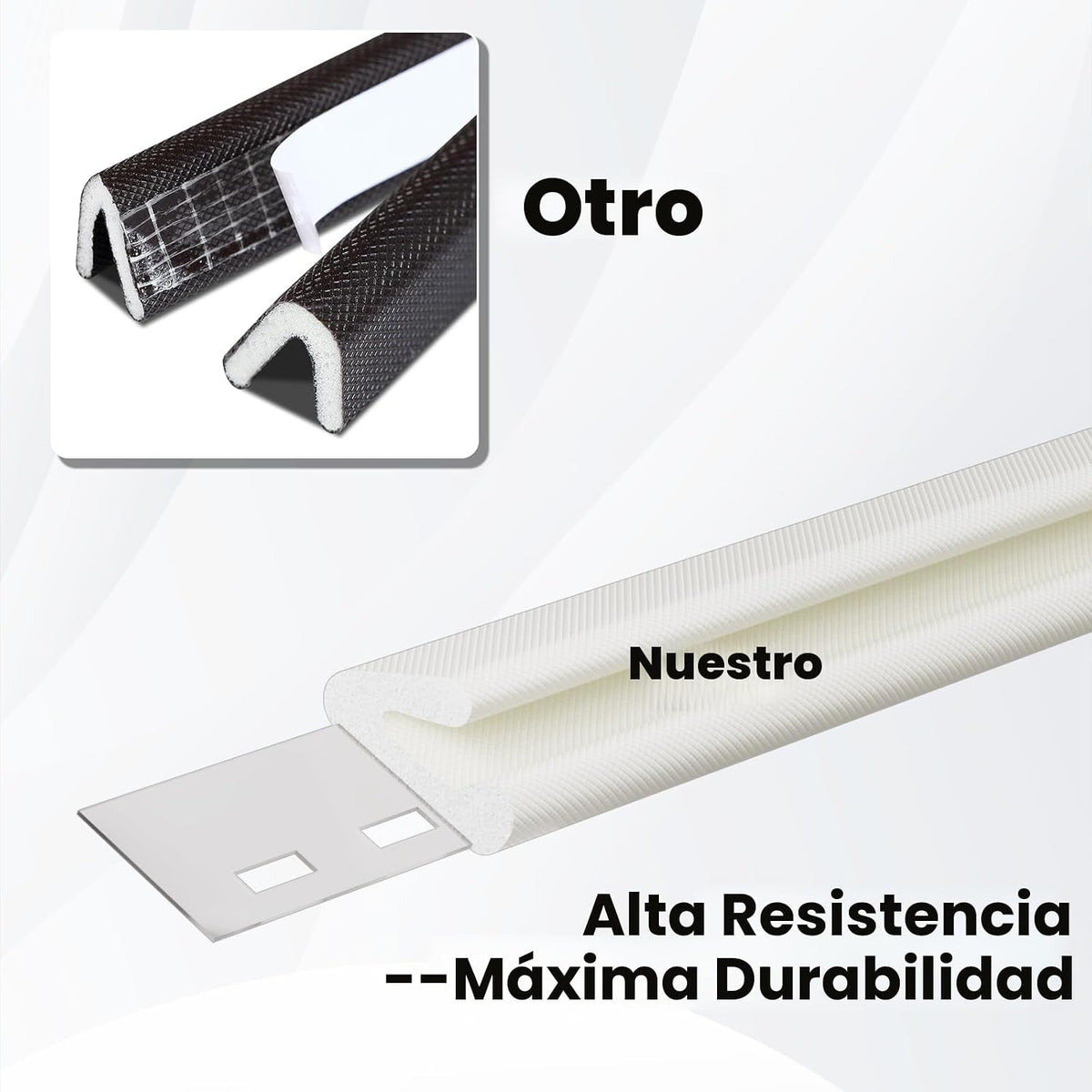 Tira de sellado de marco de puerta de espuma fina en forma de V, 19...