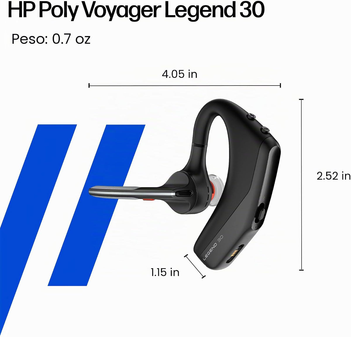 Poly Voyager Legend 30 - Auriculares Bluetooth con micrófono - Plum...