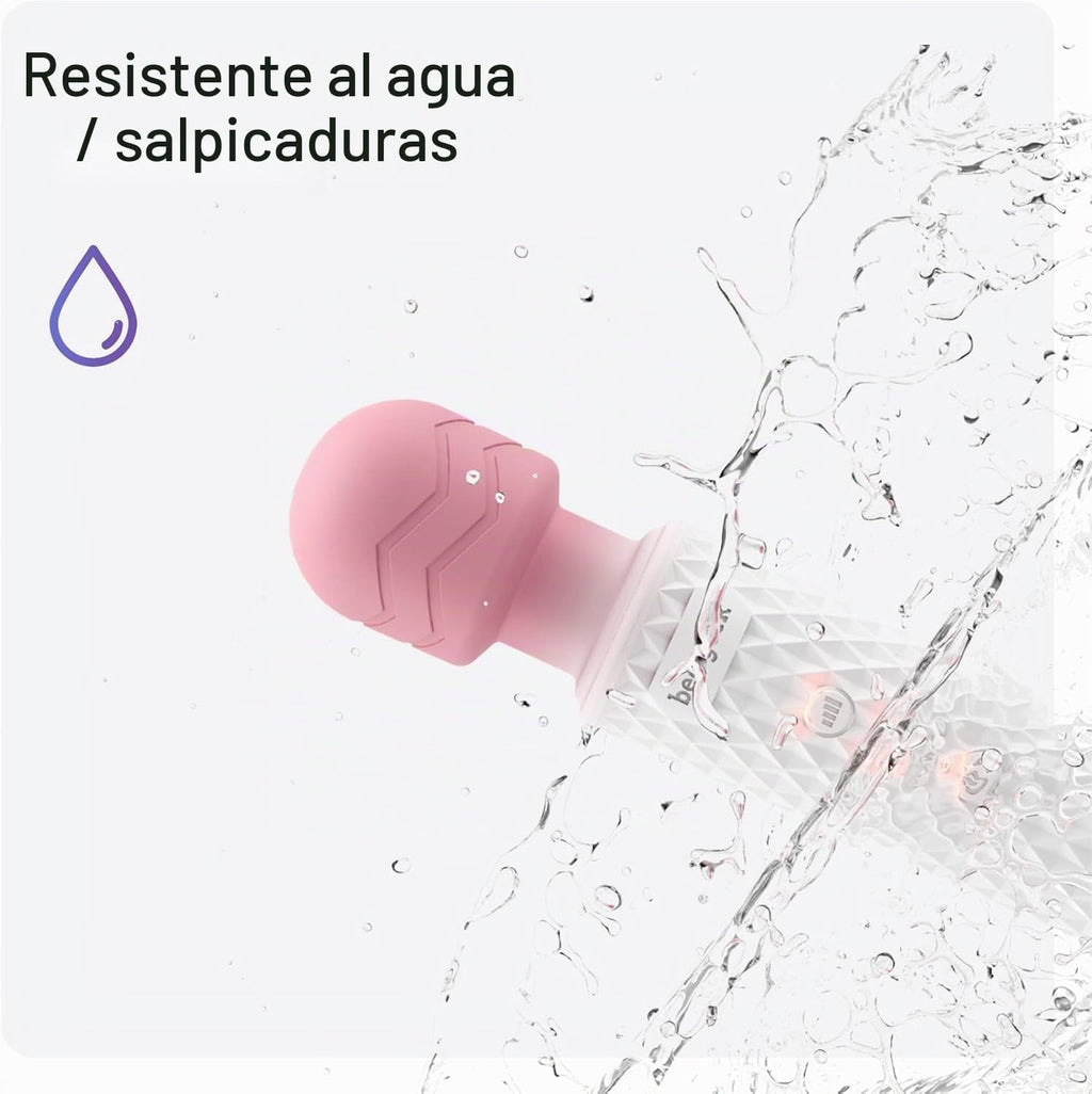 bed geek Masajeador personal inalámbrico de mano, impermeable, reca...