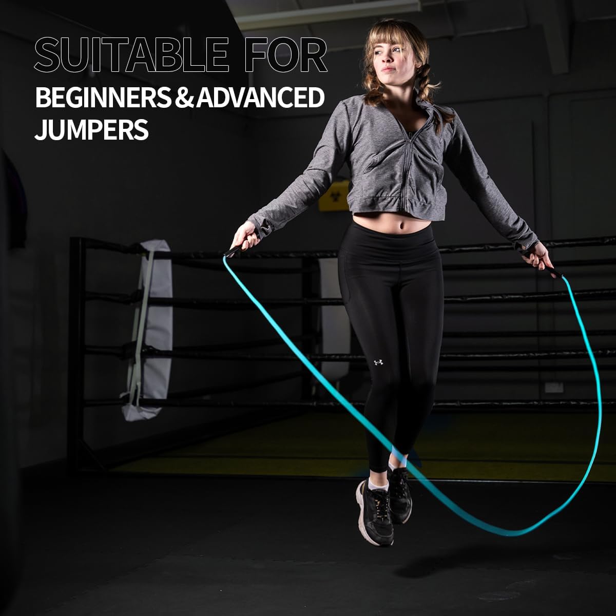 Hererope - Cuerda de saltar de PVC de 0.236 in para hombres y mujer...