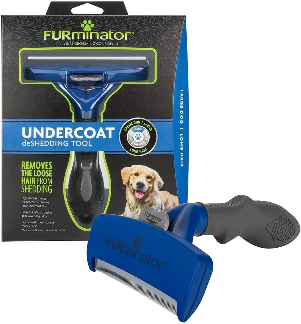 FURminator Herramienta de eliminación del subpelo para perros, cepi...