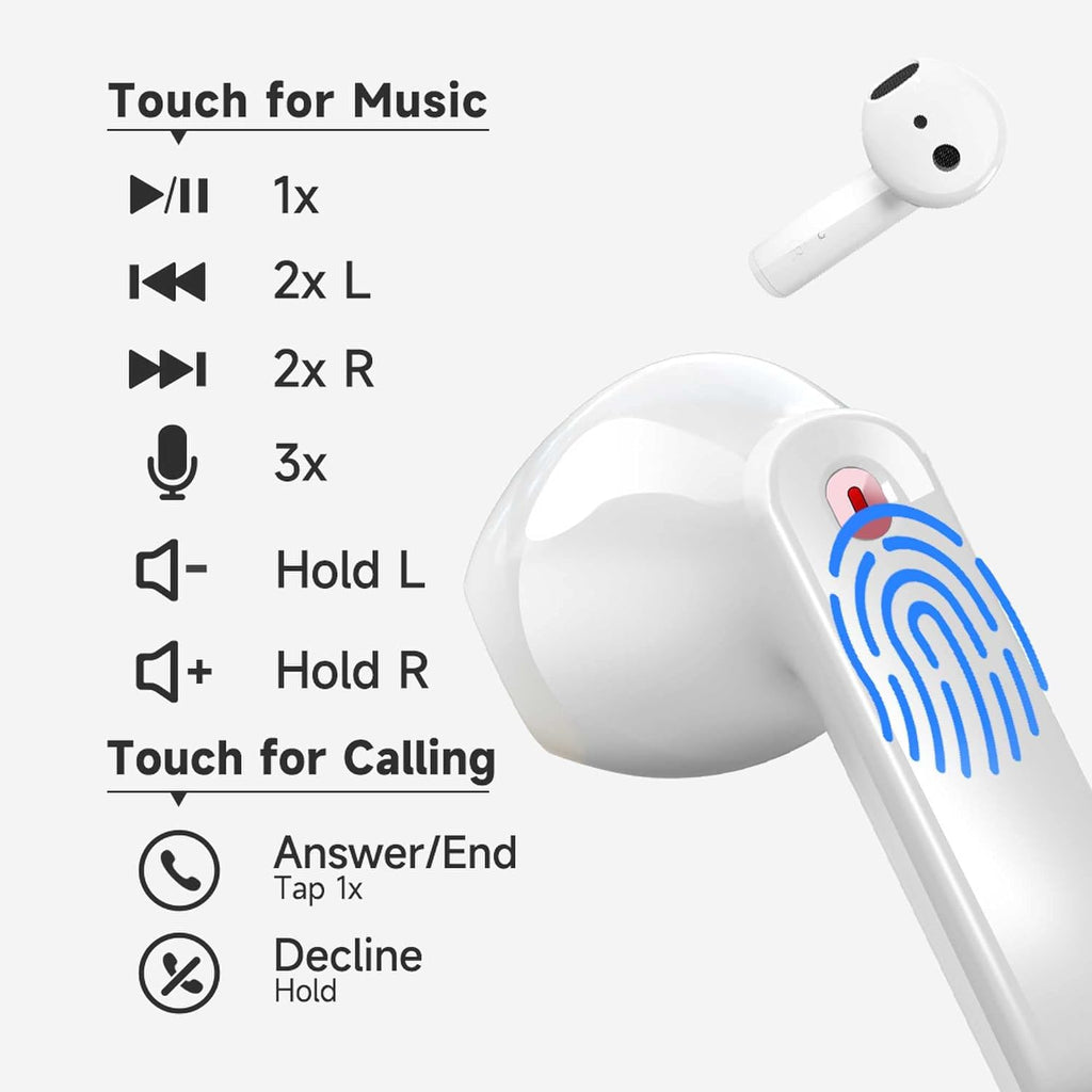 DRQQ Auriculares inalámbricos Auriculares Bluetooth Auriculares ina...