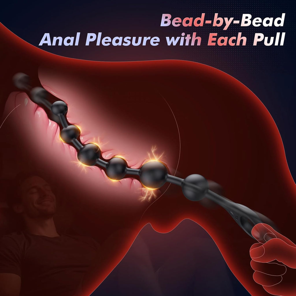 BEISAR Vibrador anal de 15.35 pulgadas con tapón a tope \u2013 Masa...