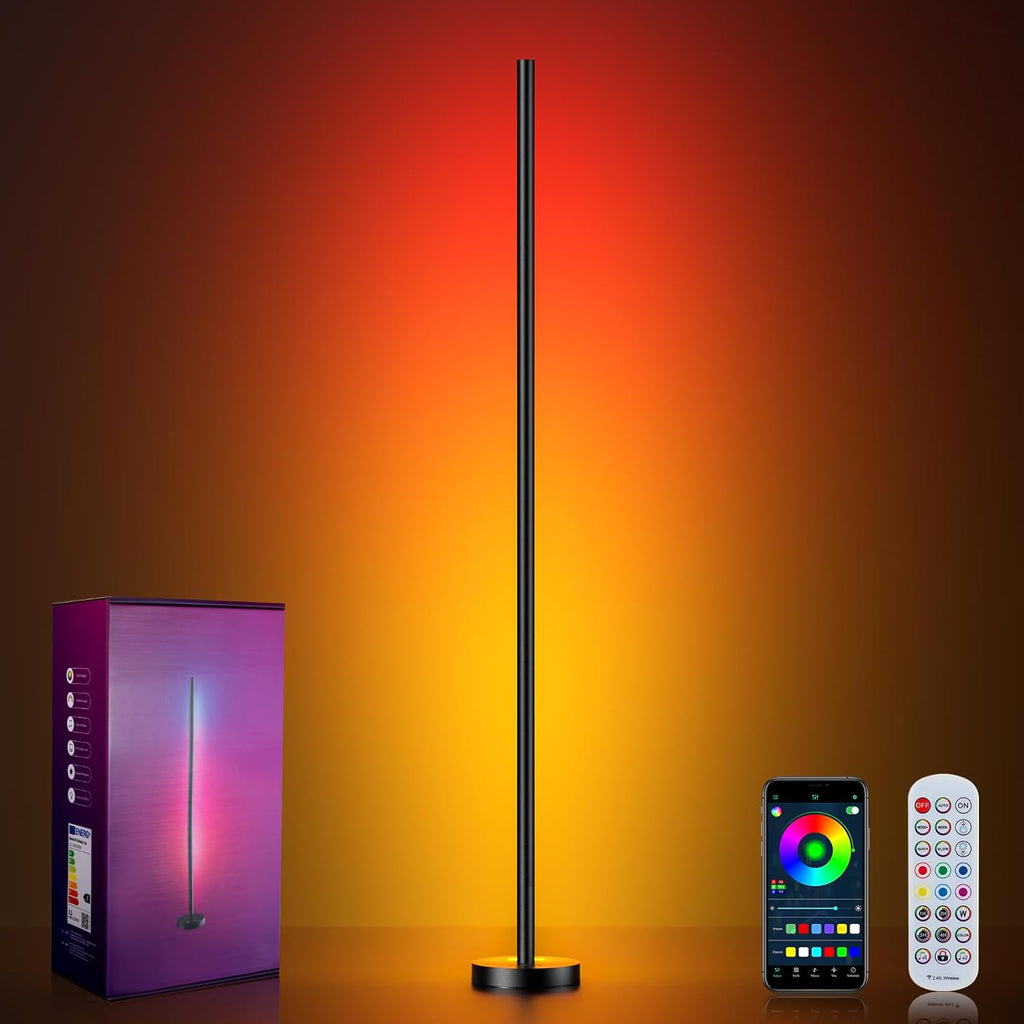 OIYN Lámpara de pie LED RGBICW inteligente - 16 millones de colores...
