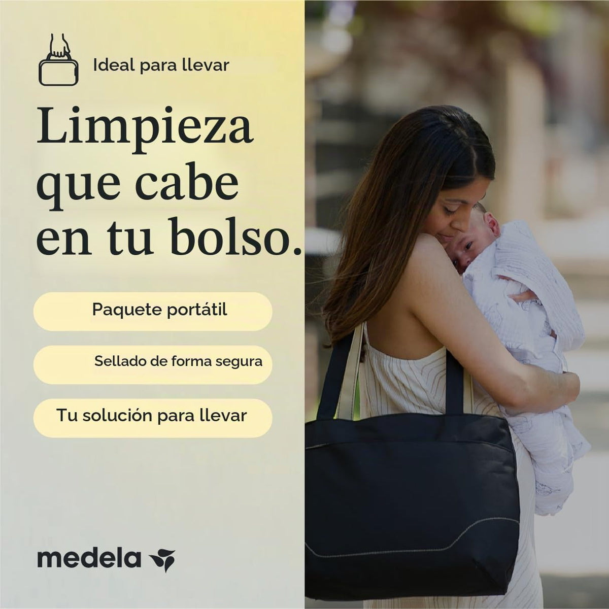 Medela Toallitas de extracción de leche de limpieza rápida, a base...