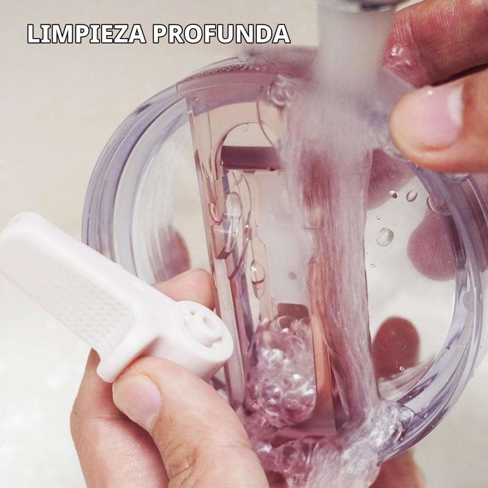 Dreamfocus - Tapa con popote plegable a prueba de fugas de 40 oz, r...