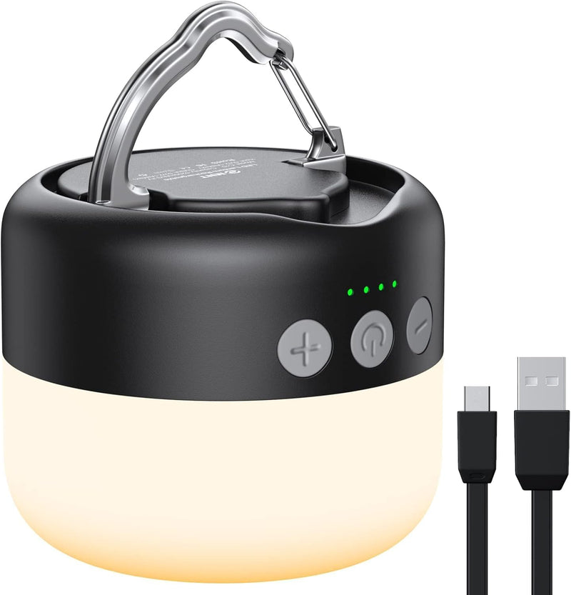 Linterna LED para Campamento Recargable 1000LM, Hasta 300H de Tiemp...