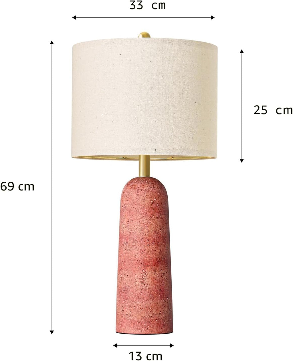 BOBOMOMO Juego de 2 lámparas de mesa modernas de 27.25 pulgadas, lá...