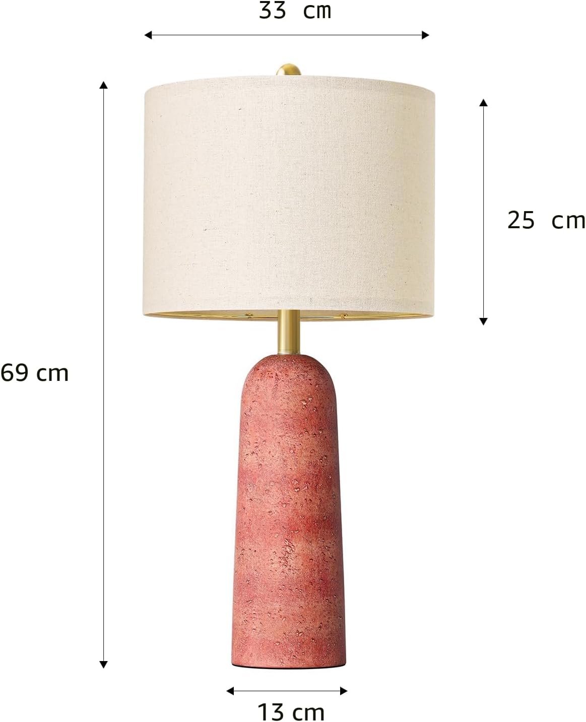 BOBOMOMO Juego de 2 lámparas de mesa modernas de 27.25 pulgadas, lá...