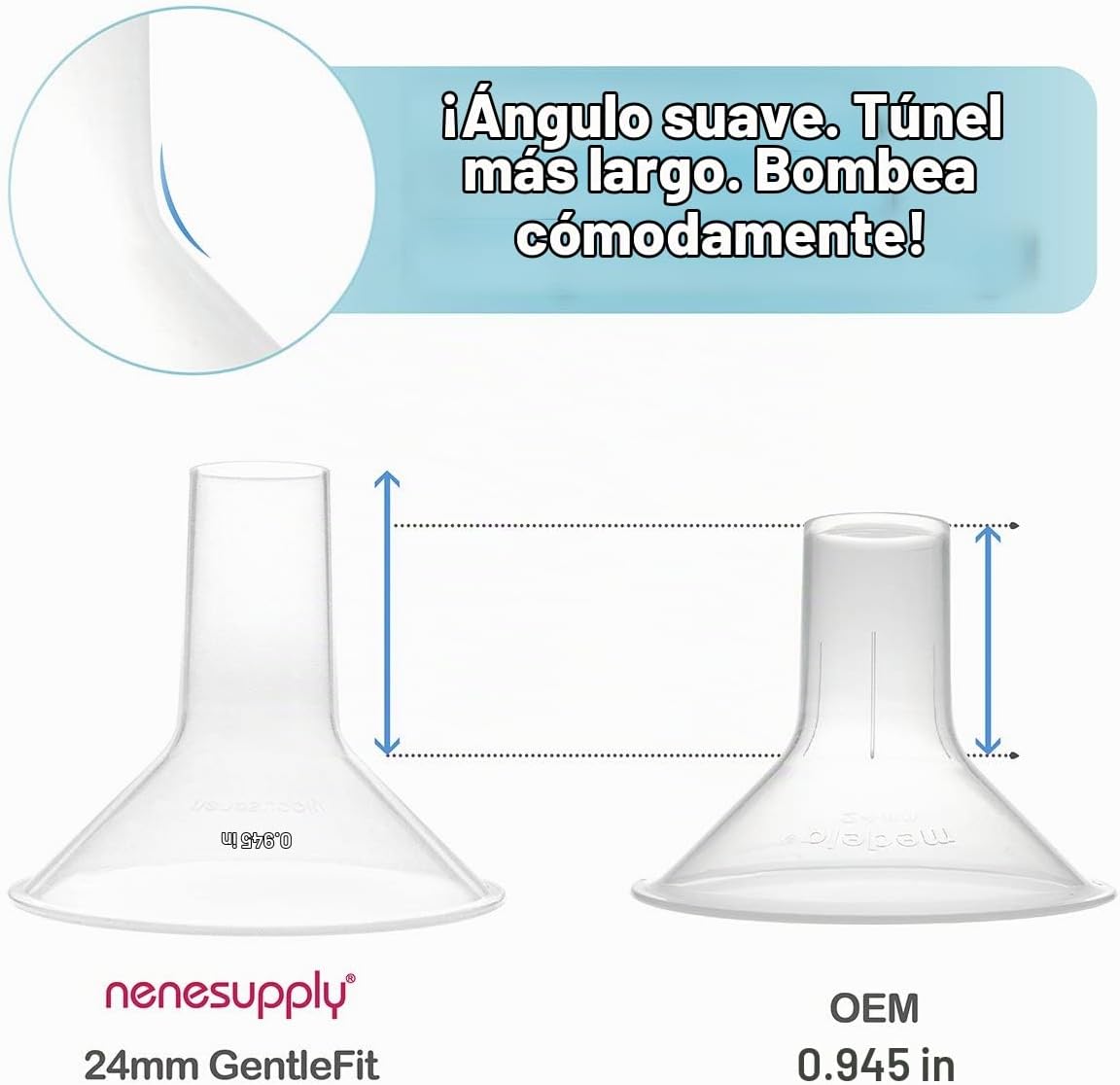 Piezas de bomba Nenesupply con bridas de 24mm Compatibles con bomba...