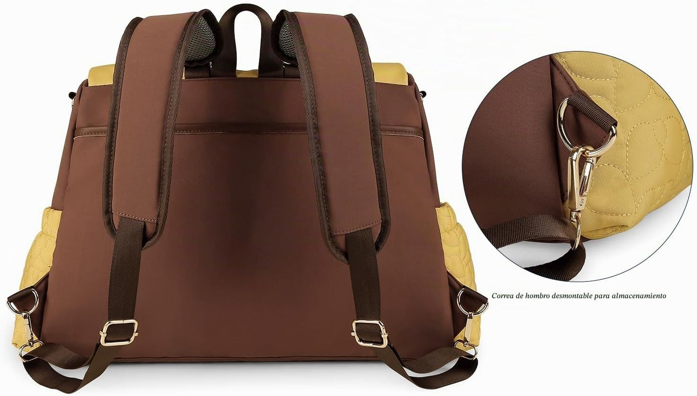 Lmbabter Mochila para pañales, mochila convertible, mochila de viaj...
