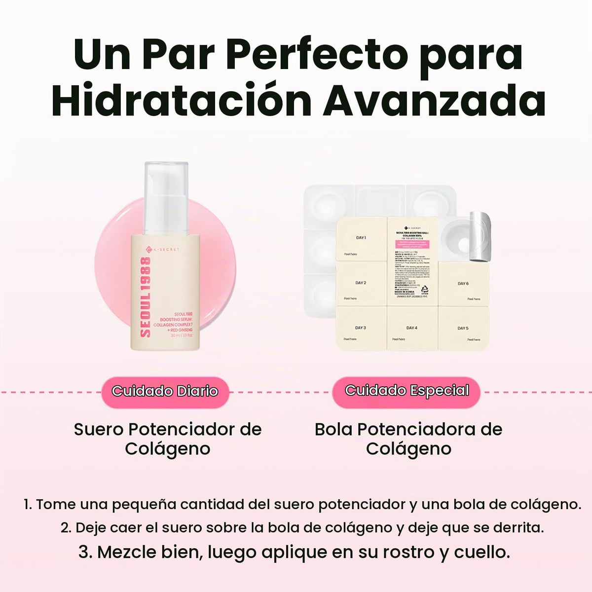 K-SECRET SEOUL1988 Suero potenciador de colágeno para piel envejeci...