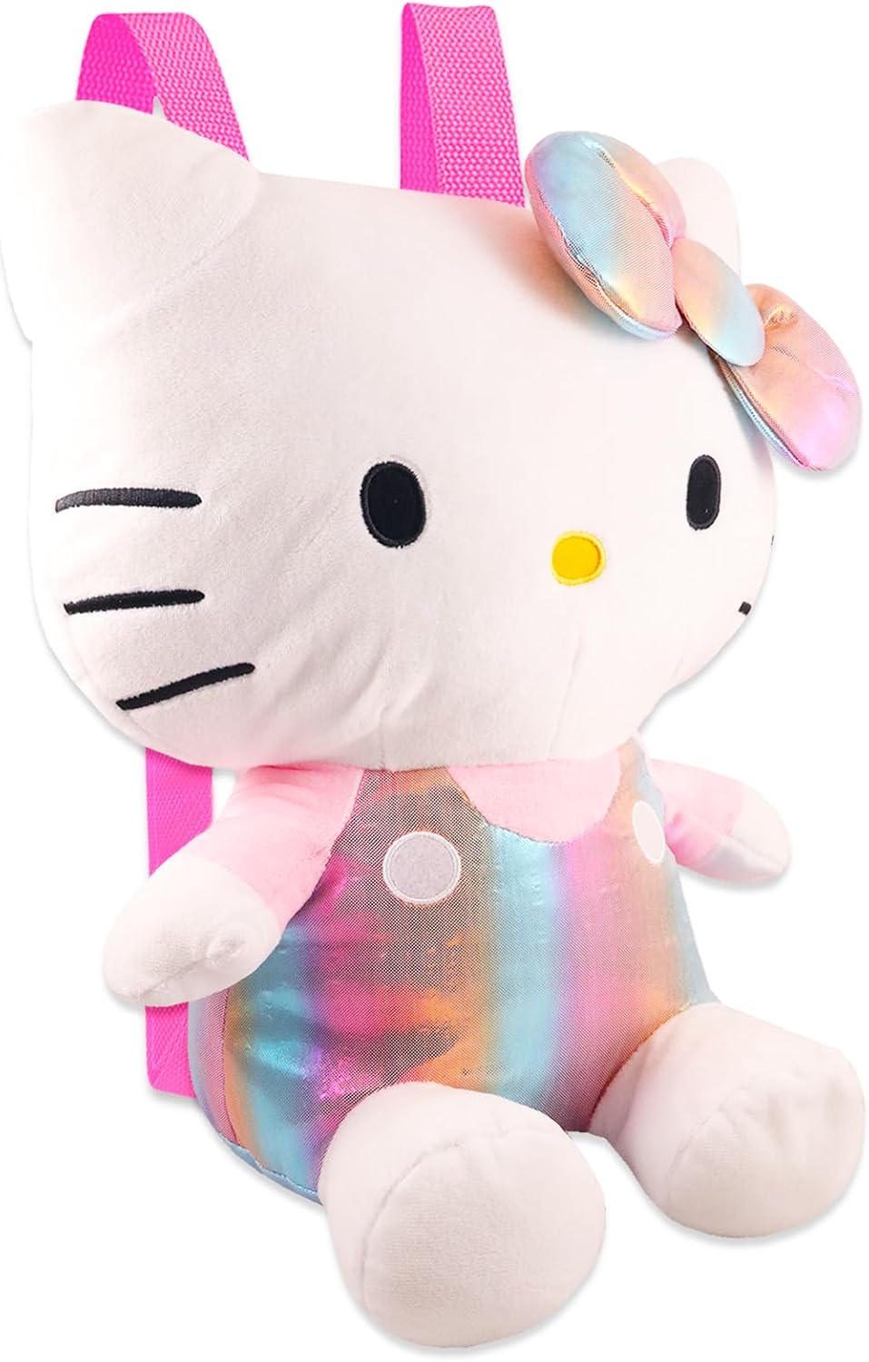 Hello Kitty Juego de mochila de felpa, paquete de peluches con corr...