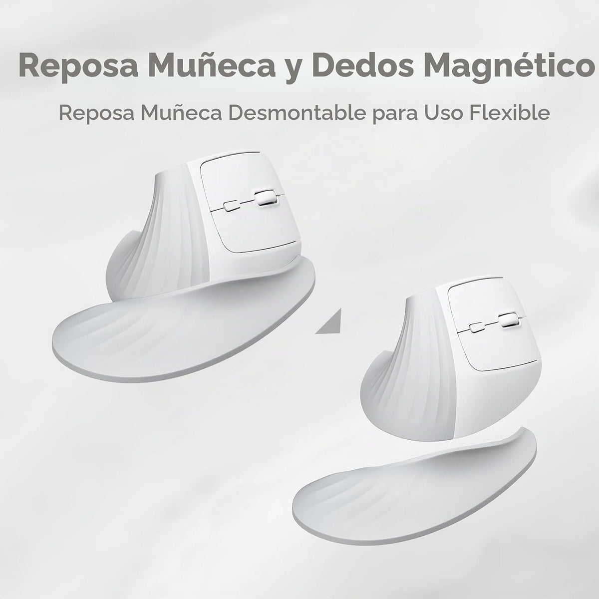 SANWA Ratón ergonómico inalámbrico para manos grandes, mouse vertic...