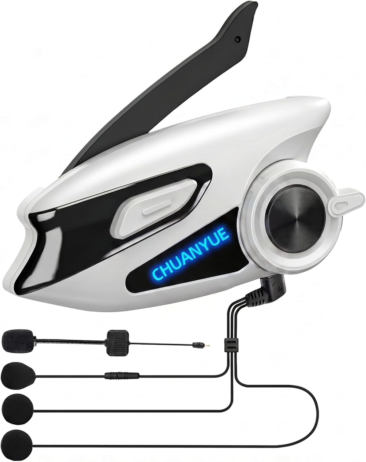 Auriculares Bluetooth para casco de motocicleta, altavoces de casco...