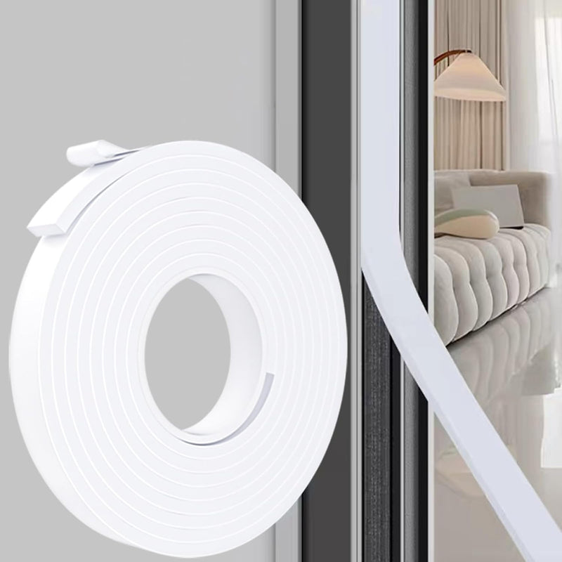Burlete para puerta blanco, 1 pulgada de ancho x 1\/4 pulgadas de g...