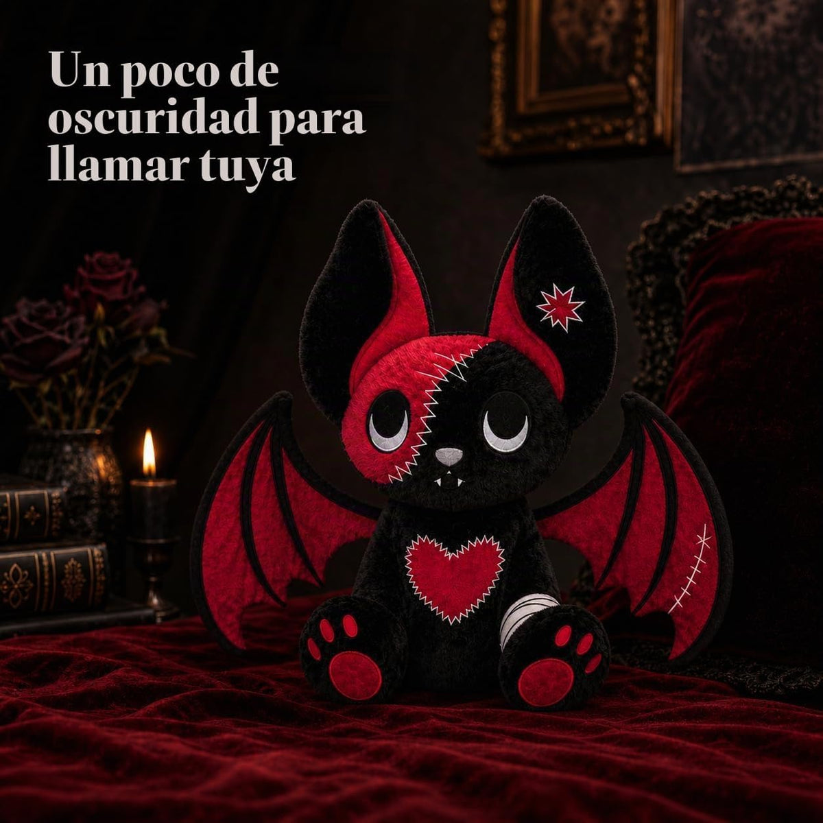 PHITECUS Murciélago Gótico de Peluche - Lindo Peluche Espeluznante,...