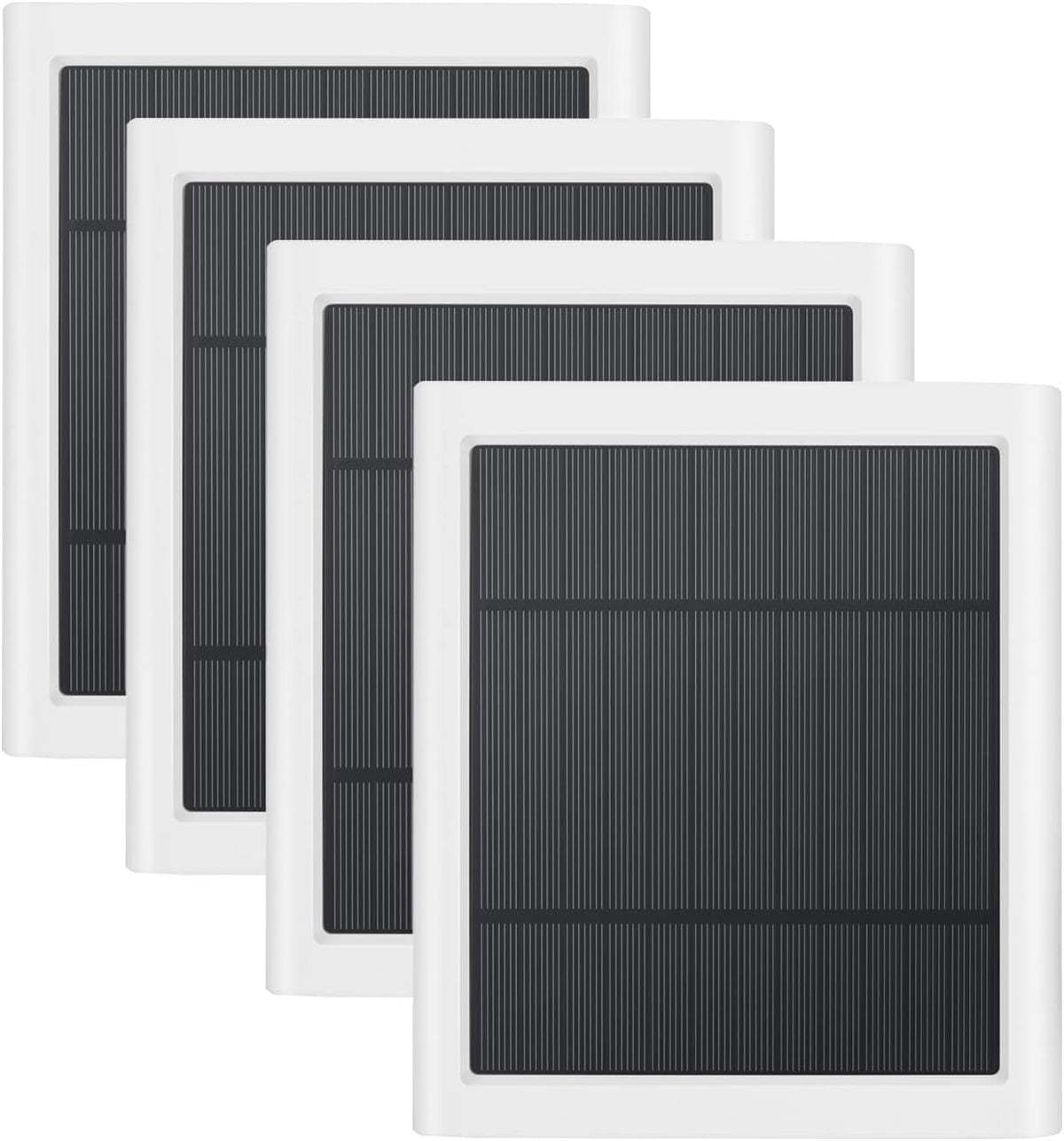Panel solar para cámara de anillo, paquete de 4 cargadores solares...