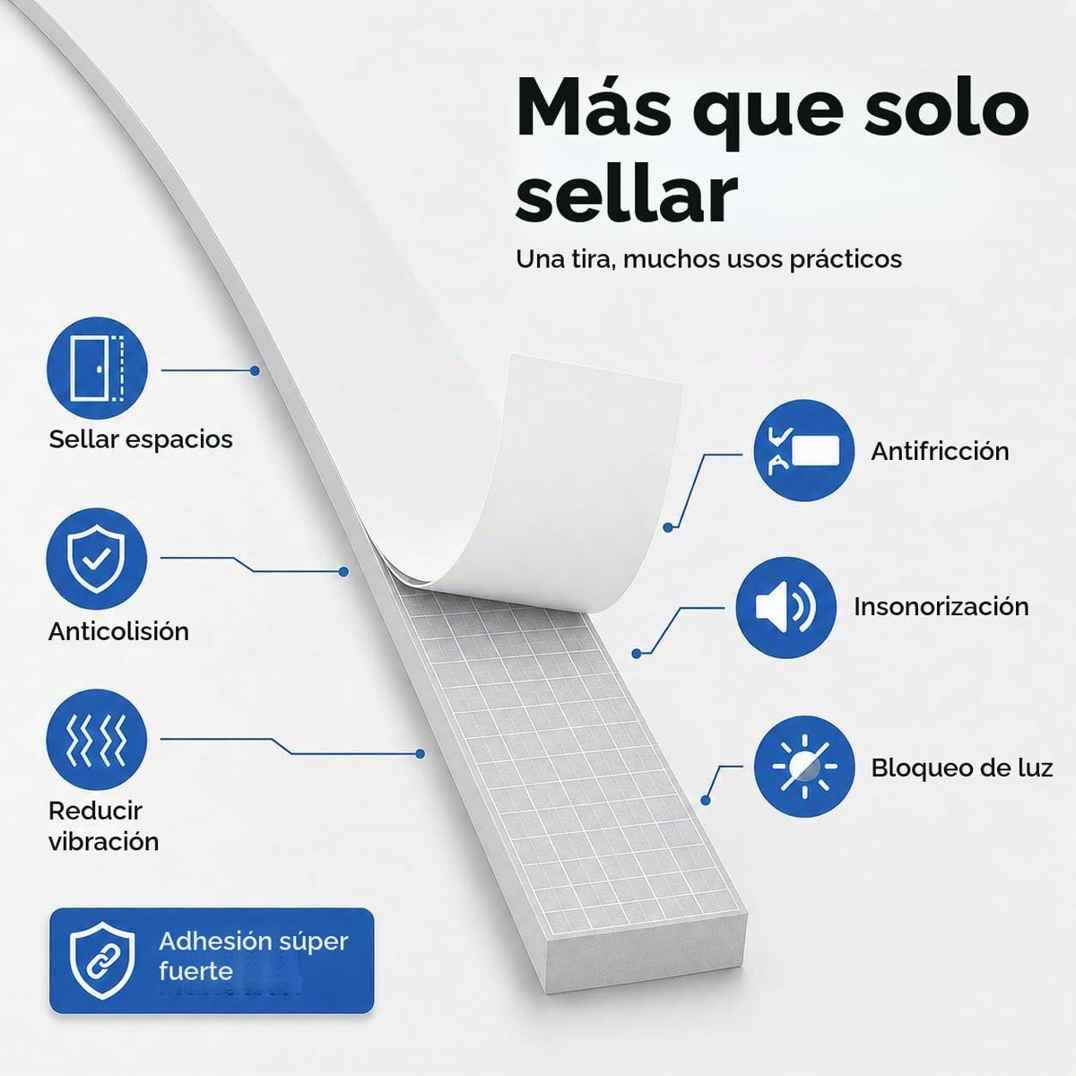 Bantie Cinta de Sellado Meteorológico de Espuma EVA Insonorizada de...