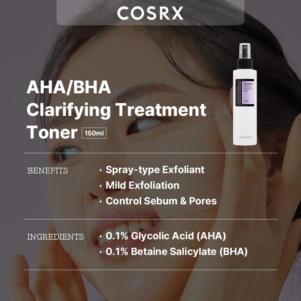 Tónico de tratamiento COSRX AHA\/BHA para puntos blancos y poros ob...