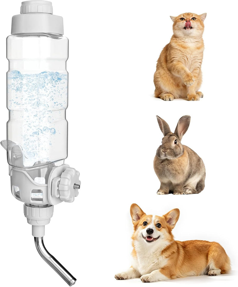 Vannon Botella de agua para animales pequeños, dispensador de 34 on...
