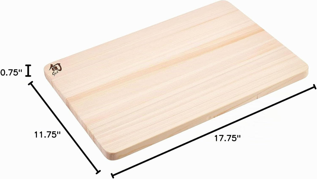 Shun Cutlery - Tabla de cortar grande Hinoki, 17.75" x 11.75...