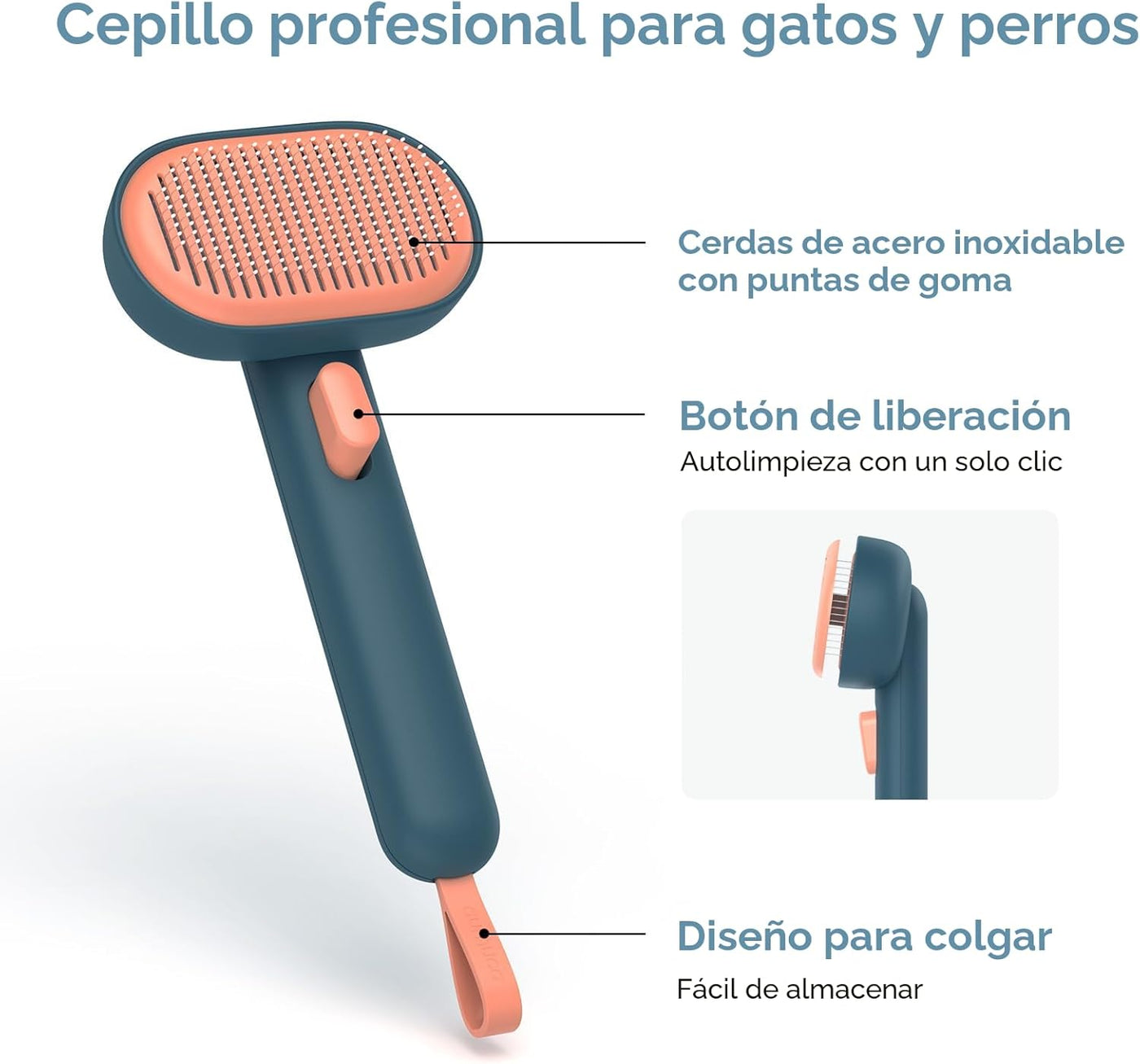 Aumuca Cepillo para Perros - Pelo Suelto