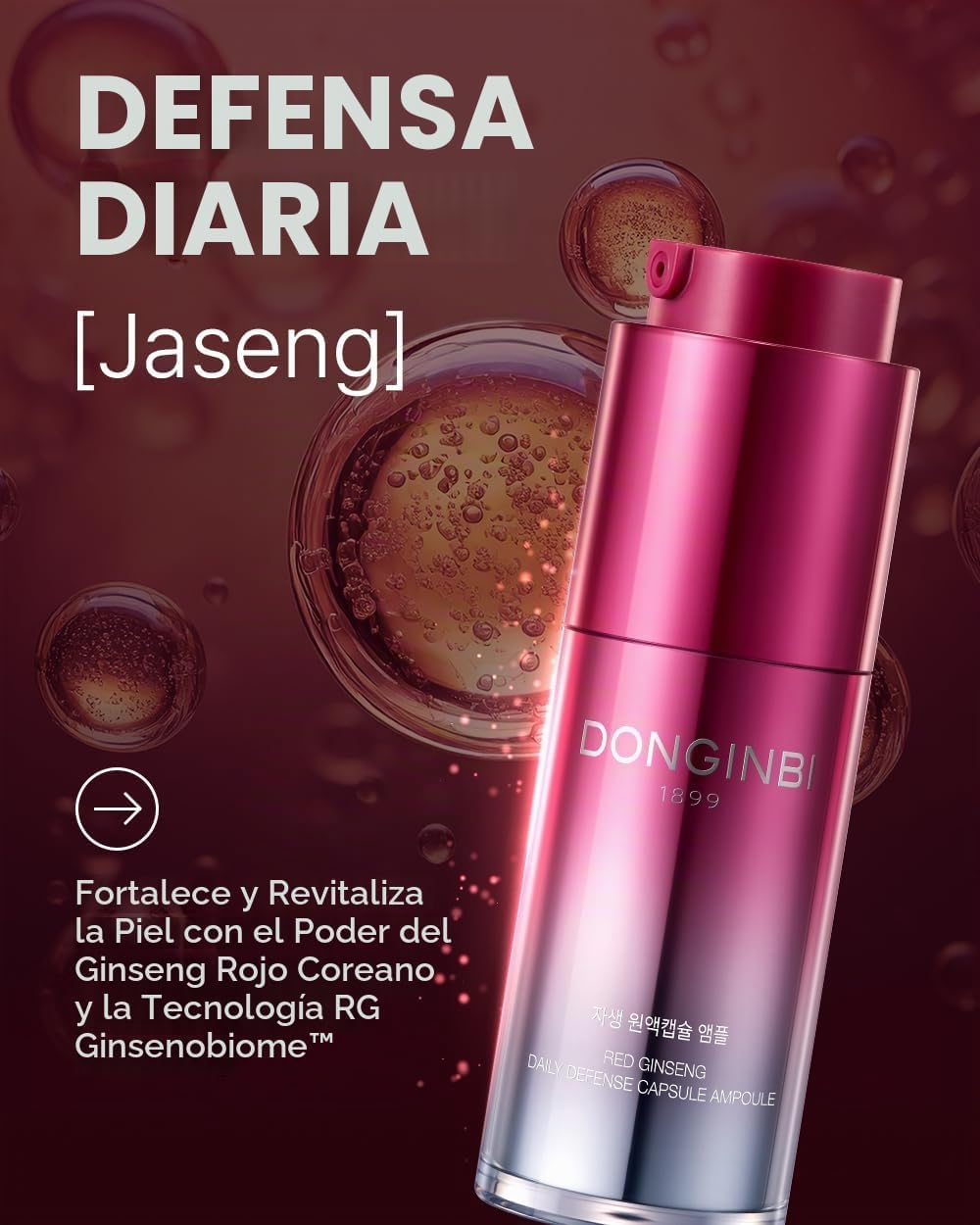 Cápsula de defensa diaria Donginbi Ginseng rojo Ampolla | Suero fac...