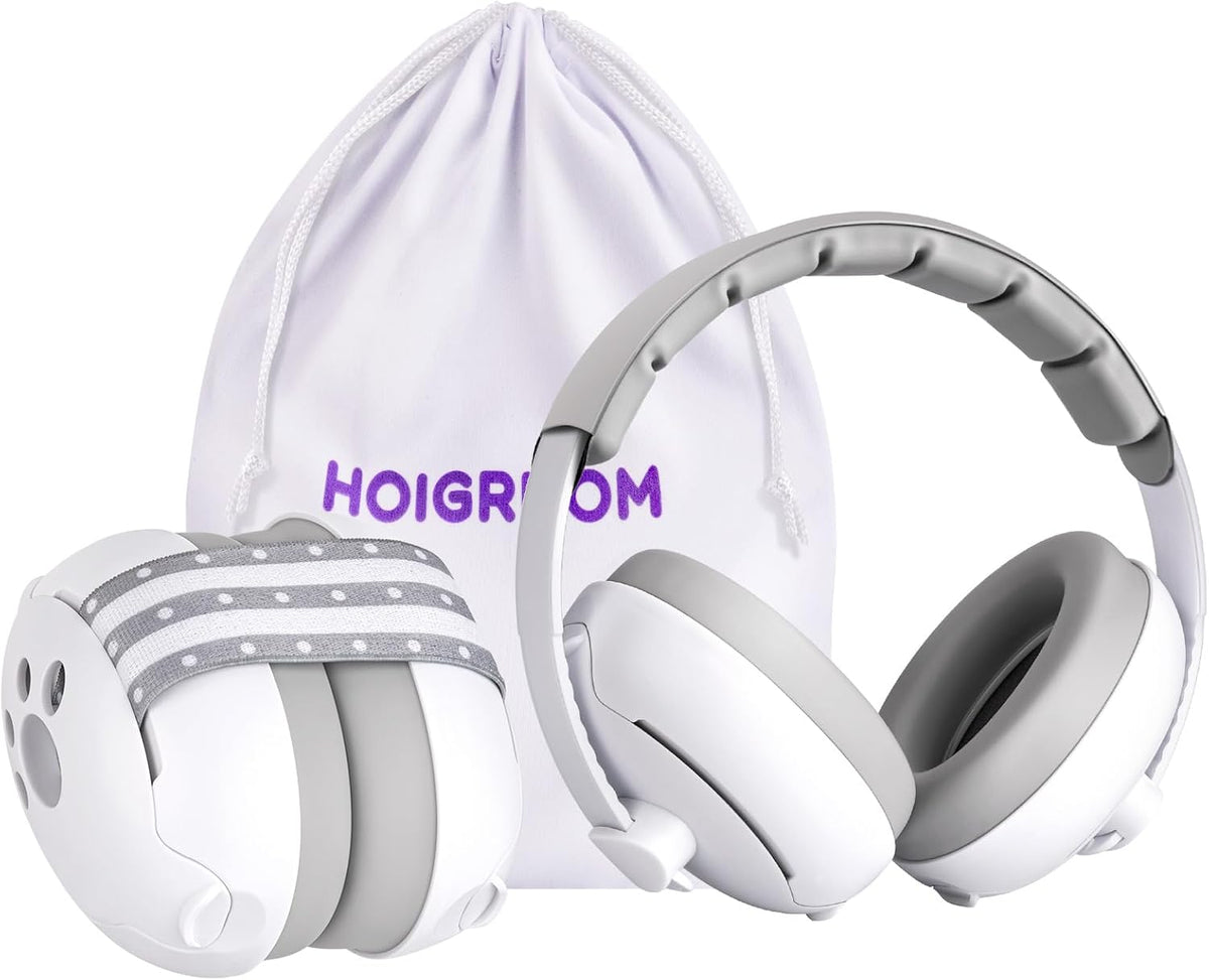 HOIGRBOM Audífonos para bebé, 2 en 1, protección contra el ruido pa...