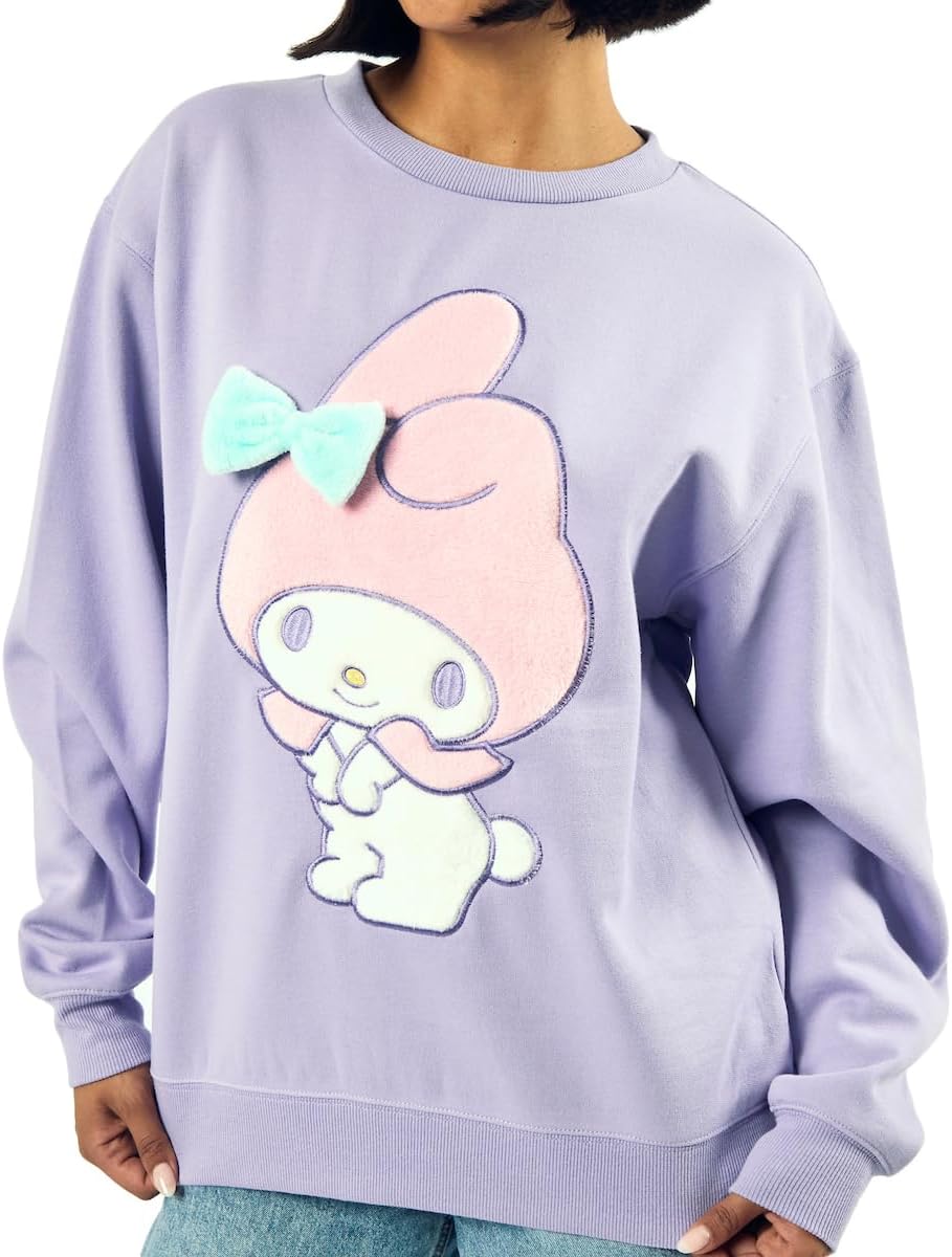 Bioworld My Melody Big Face - Sudadera de forro polar de gran tamañ...