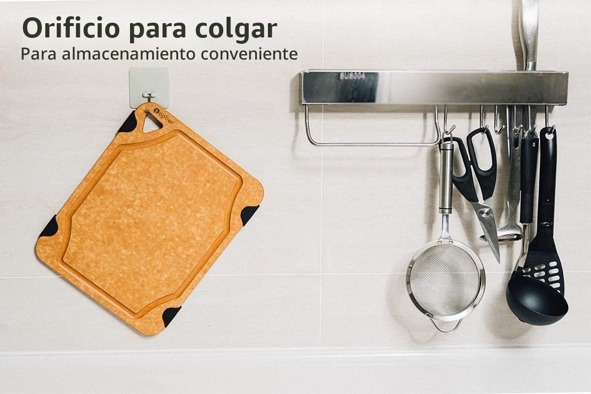 Tabla de cortar, tabla de cortar Toptier de fibra de madera para co...