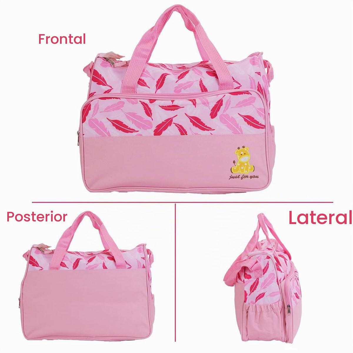 Moclever Juego de 5 bolsas de pañales - Bolsas de bebé para mamá, R...