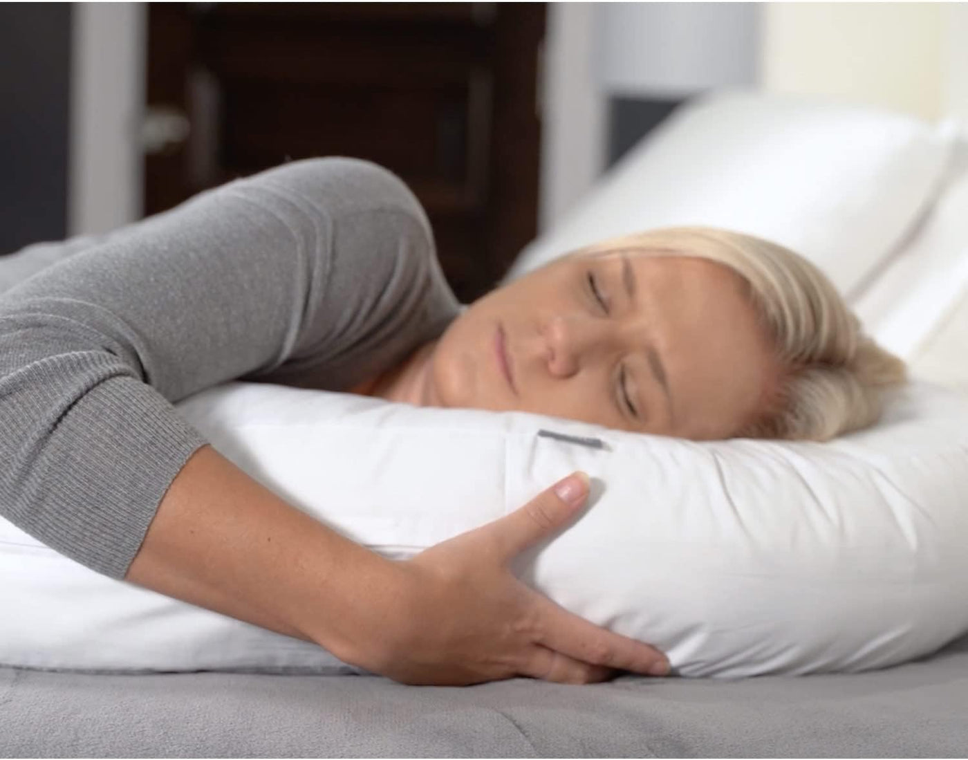 DMI Almohada para dormir de lado y almohada corporal, almohada de e...