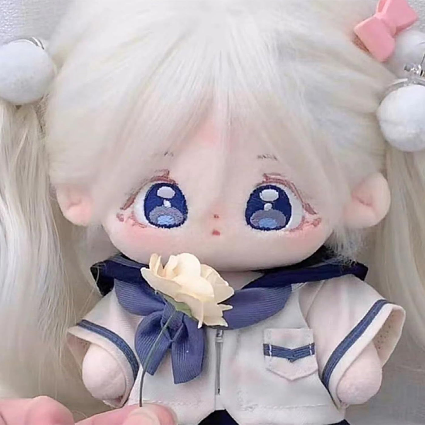 Ruyumei Adorable muñeca de peluche de anime de 7.9 in con coletas l...