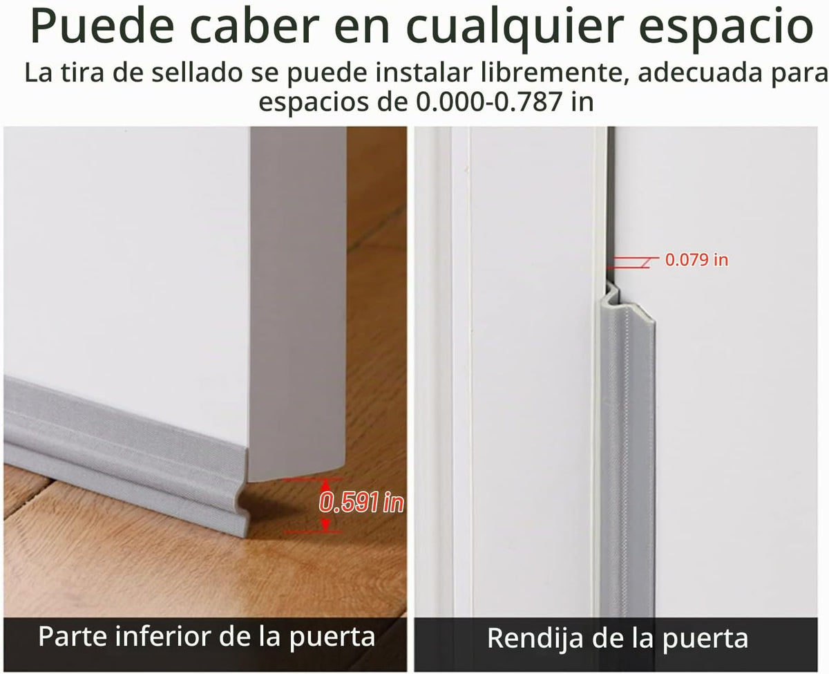 Tira de sellado autoadhesiva para huecos de ventanas de 80 pulgadas...