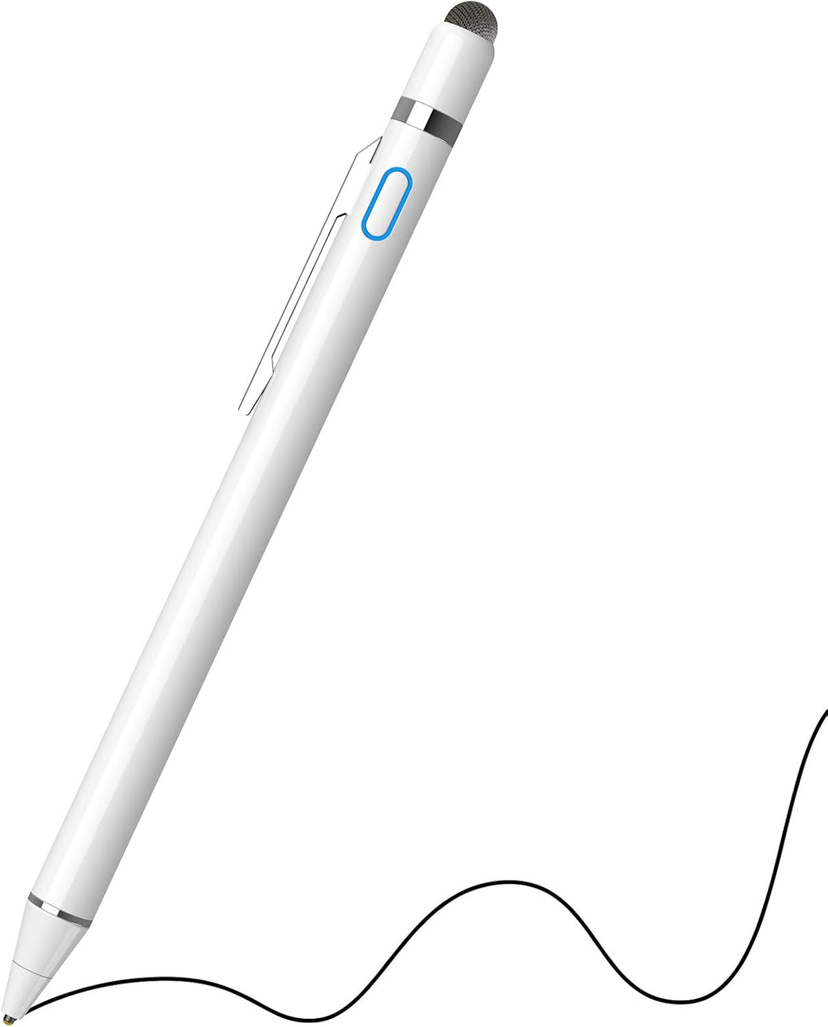 NTHJOYS Lápiz digital recargable 2 en 1 de punta fina para iPhone\/...