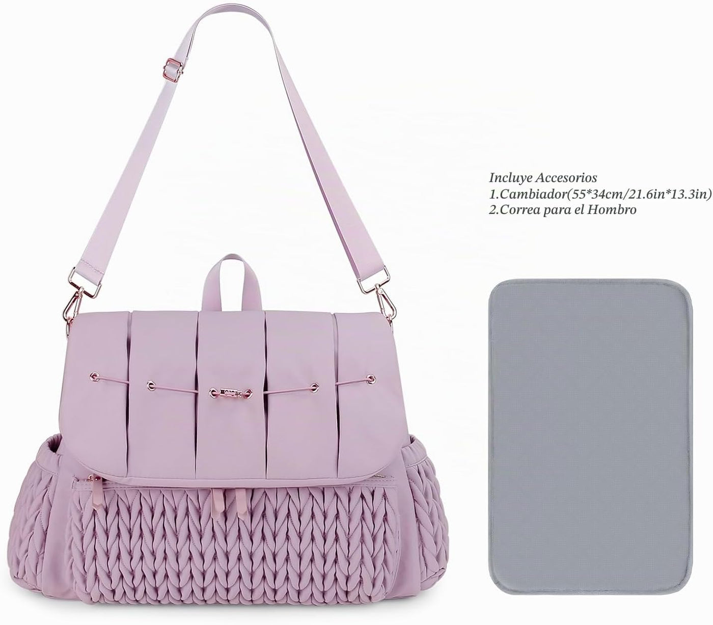 Lmbabter Bolsa para pañales, mochila de mensajero, mochila de viaje...