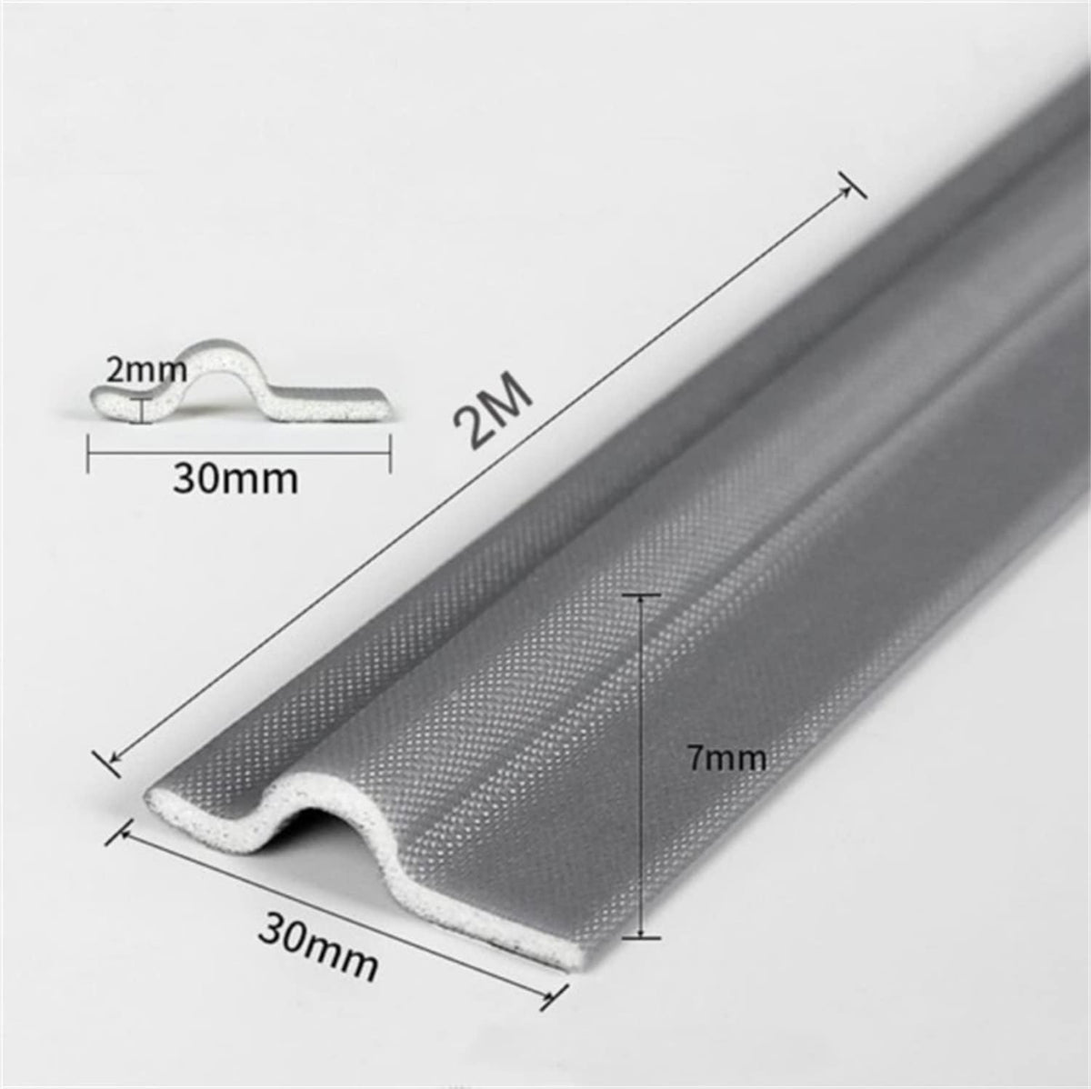 80 Pulgadas Tira de Sellado Adhesiva para Ventanas, Sello de Puerta...