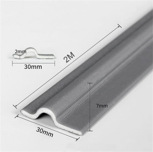 80 Pulgadas Tira de Sellado Adhesiva para Ventanas, Sello de Puerta...