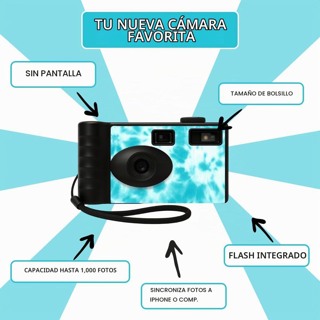 LENSY Cámara Digital Sin Pantalla | Cuatro Filtros Integrados | Rec...