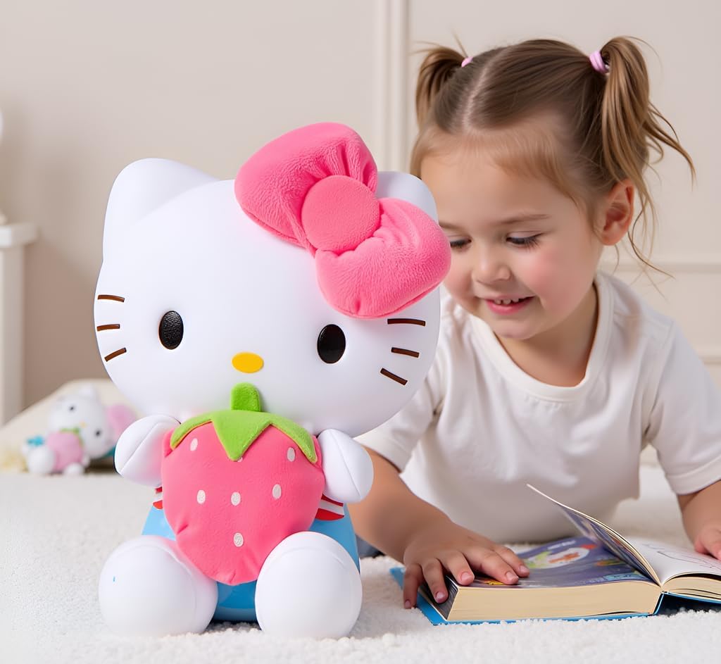 AlphaDesignLuxe Juguete de peluche de gatito de 17.5 pulgadas, anim...