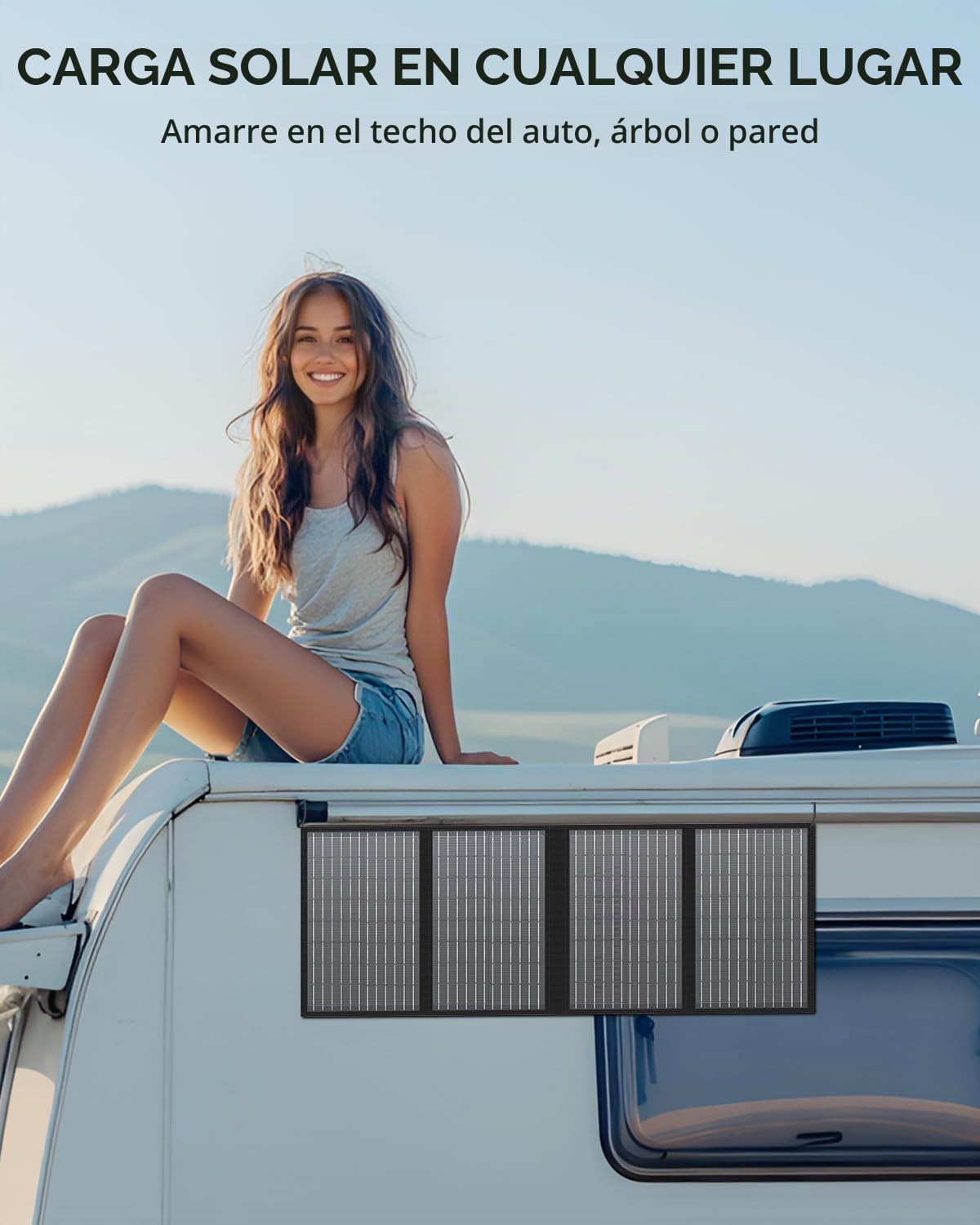 Los paneles solares portátiles 60W, cargador plegable del panel sol...